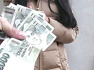 Czech babe Anna Rose pounded for money