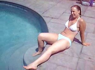 In Bikini By The Pool