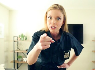 Superb blonde cop amazes with how good she can fuck